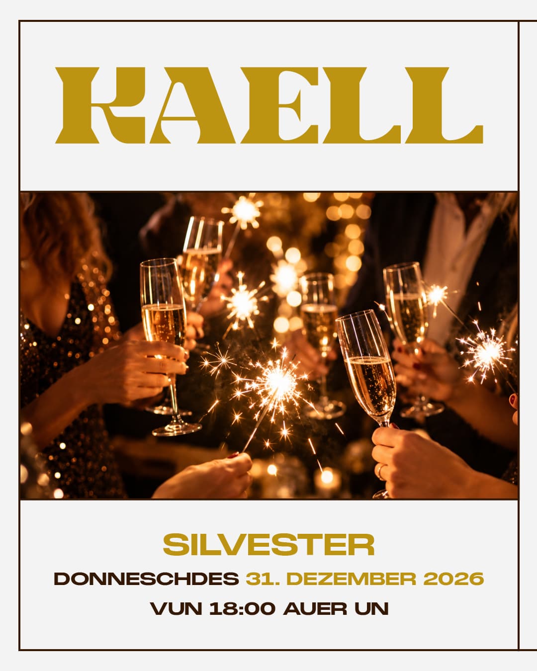 New Year's Eve at Brasserie Kaell